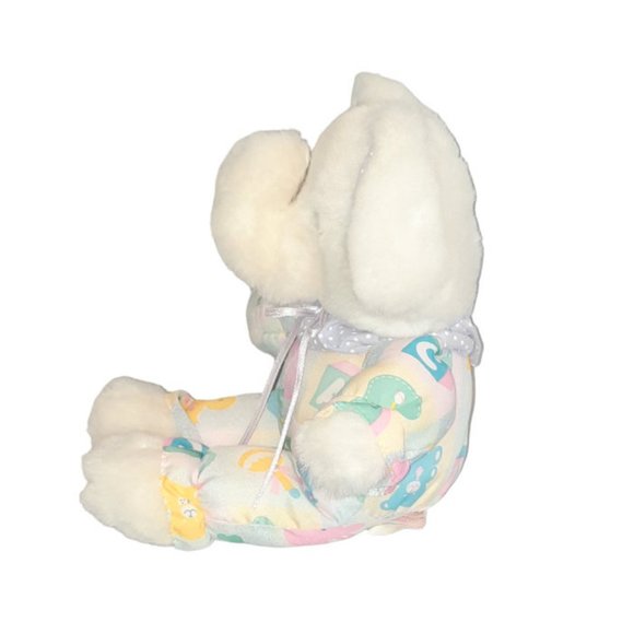 Vintage 1989 Cuddle Wit White Elephant Cloth Outfit Stuffed Plush Toy 11" - Picture 4 of 10